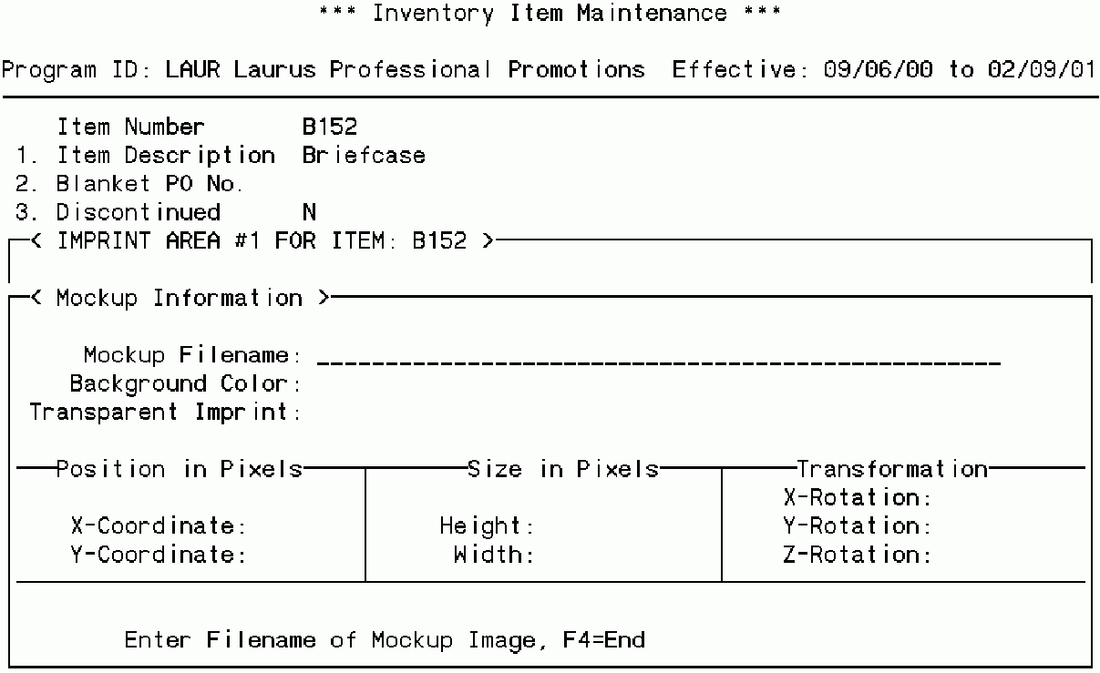 setting up the inventory30